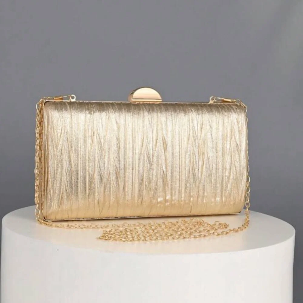 Elegant Gold Evening Clutch